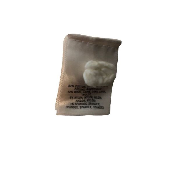 Anthropologie Moth Cream Silver Knit wool blend Sweater - Picture 10 of 12